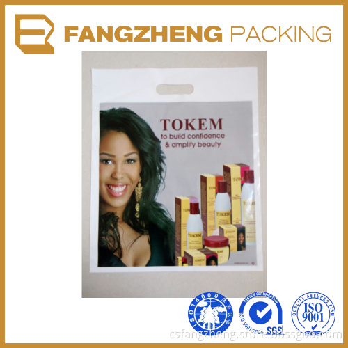 Professional Manufacturer Bespoke Hot Sale Die Cut Handle Plastic /fashion custom printing die cut bag/ Handle Bag For Shopping